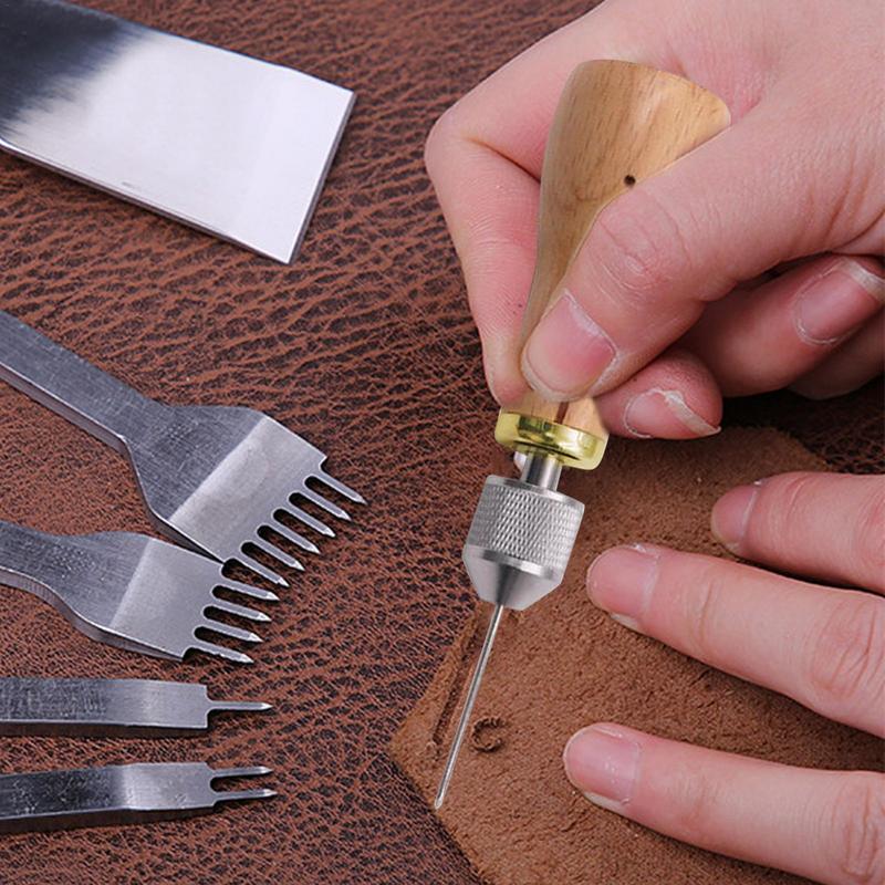Upholstery Leather Work - Lederen werkgereedschapsset Bekleding Reparatienaalden Benodigdheden Stiksels