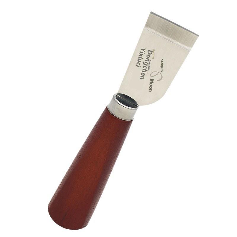 Leatherwork Accessories - 【Nieuw】 Leren snijmes met houten handvat