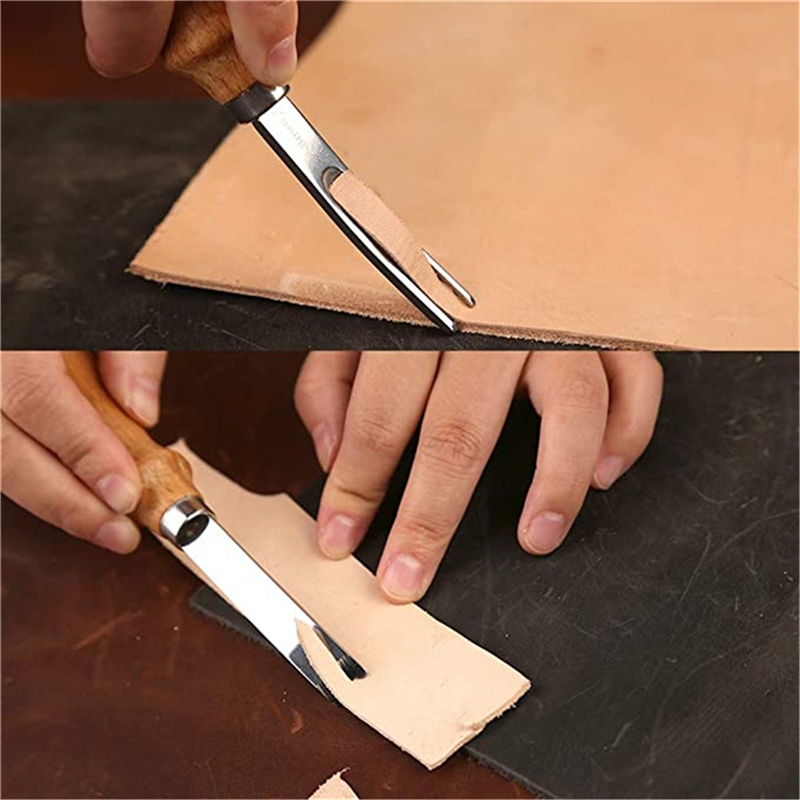 Leatherwork Accessories - Praktische Lederen Ambachtelijke Rand Beveling Schuinend