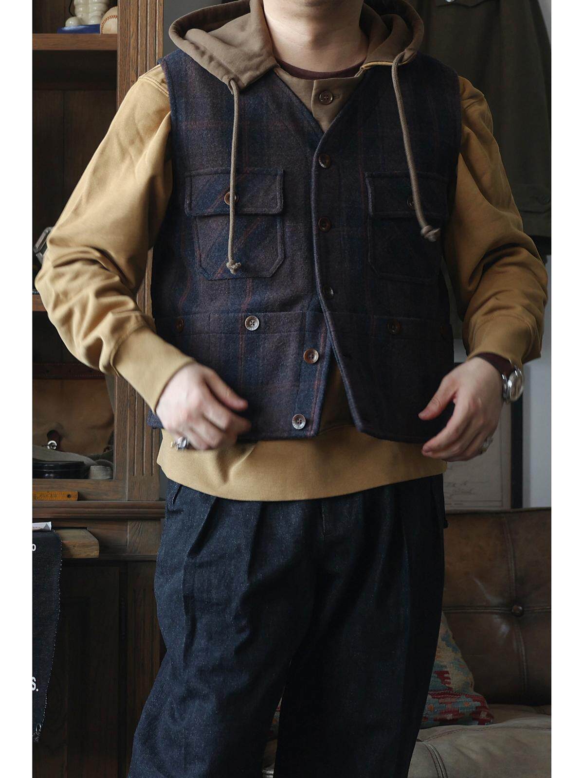 Secondorder FW24 6-zakken werk - Leather Work Vest For Men recensie en prijs
