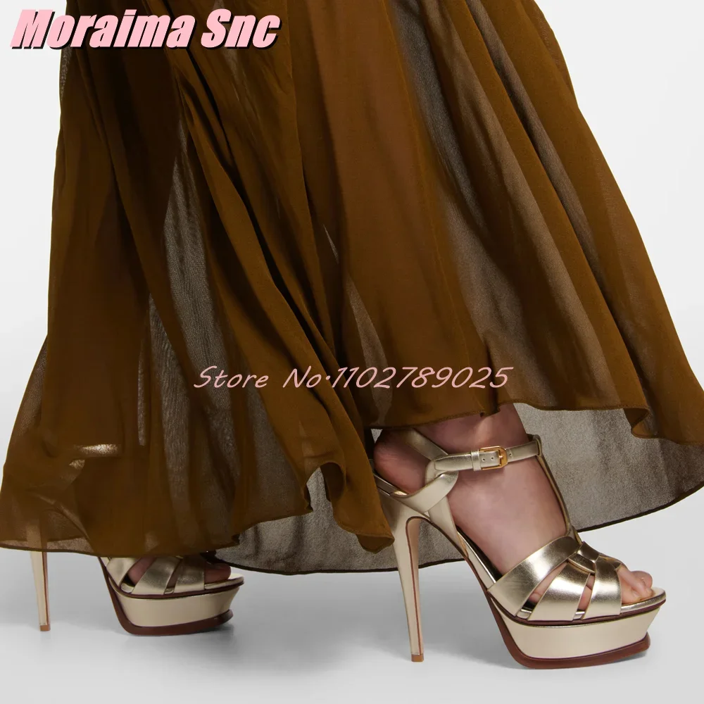 Platform taille T-band vierkan - Leather Work Heels recensie en prijs