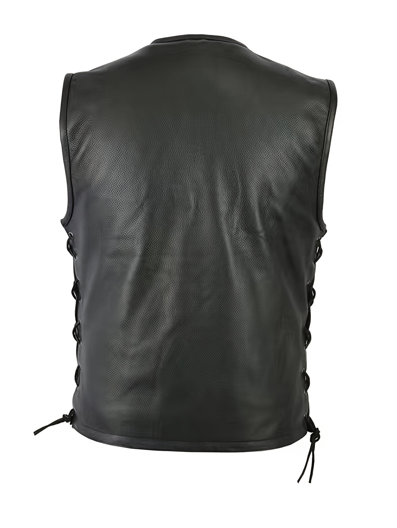 Mannen Effen Kleur Vest Motorf - Leather Work Vest For Men recensie en prijs