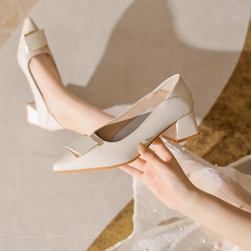2026 Nieuwe pumps met dikke ha - Leatherwork In French recensie en prijs