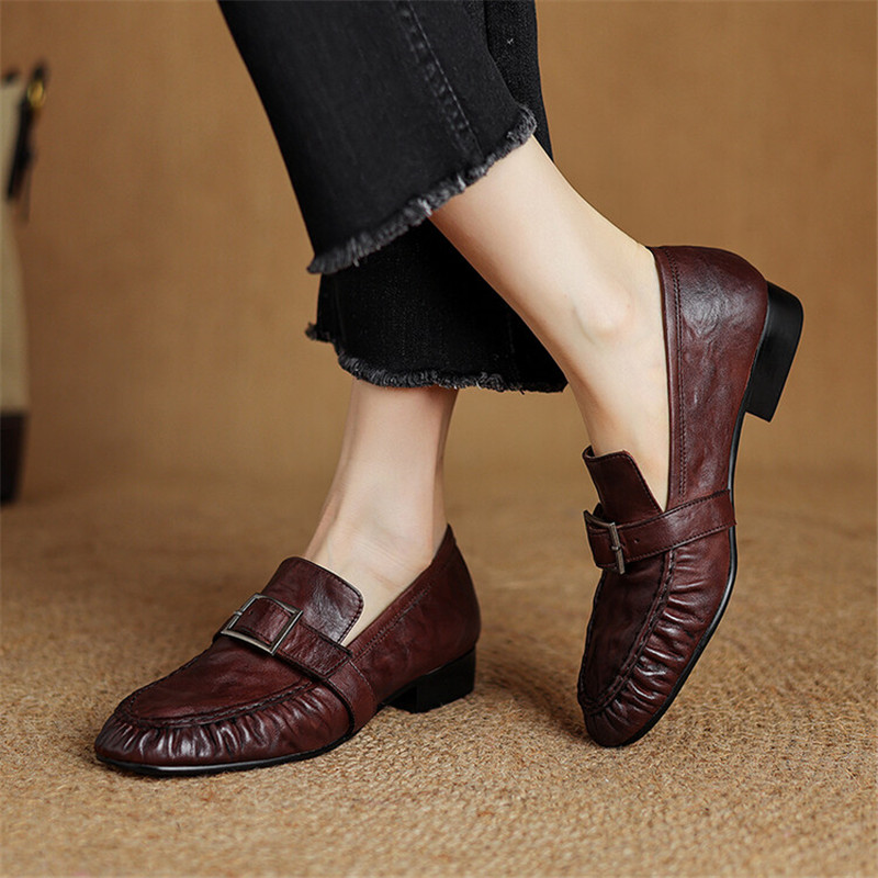 Nieuwe Herfst Echt Leer Vrouwe - Leather Work Heels recensie en prijs