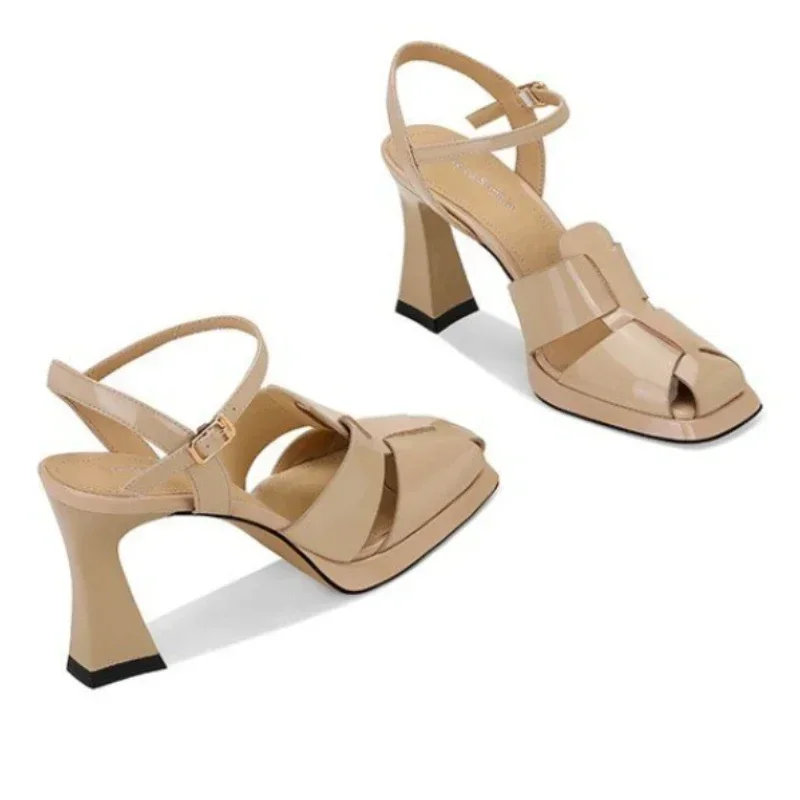 Damessandalen met hoge hak Mod - Leather Work Heels recensie en prijs