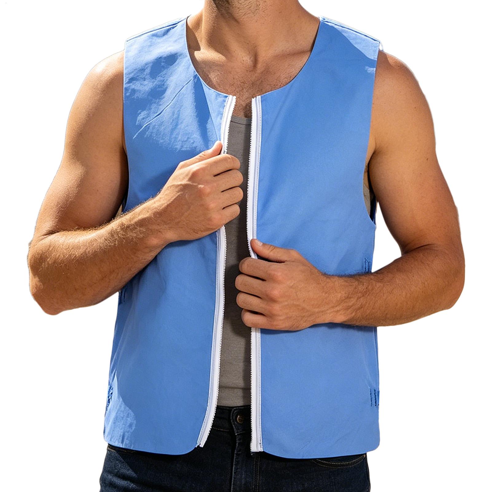 Koelvest Herbruikbaar, duurzaa - Leather Work Vest For Men recensie en prijs