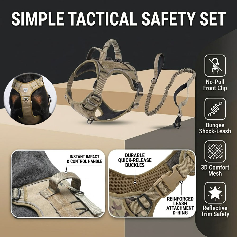 Tactisch hondenharnas, verstel - Leather Work Vest For Men recensie en prijs